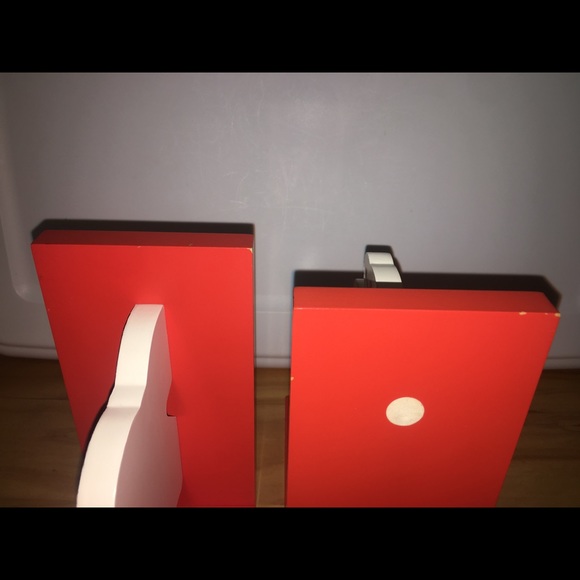 SOLD Olivia the Pig Wooden Bookends - Picture 9 of 10